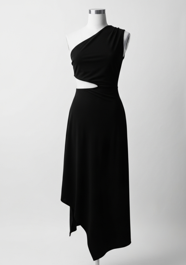 Vestido Midi Asimétrico